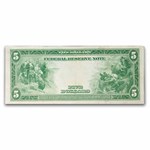 1914 (A-Boston) $5.00 FRN AU (Fr#847C)