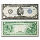 1914 (A-Boston) $5.00 FRN AU (Fr#847C)