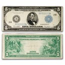 1914 (A-Boston) $5.00 FRN VF (Fr#847C)