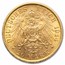1914-A German Empire Prussia Gold 20 Marks Uniform Bust BU