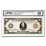 1914 (B-New York) $10 FRN VF-20 PMG (Fr#893B) Red Seal