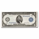 1914 (B-New York) $5.00 FRN AU (Fr#851A)