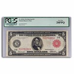 1914 (B-New York) $5.00 FRN VF-20 PPQ PCGS (Fr#833B) Red Seal