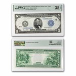 1914 (B-New York) $5.00 FRN VF-35 EPQ PMG (Fr#851C)