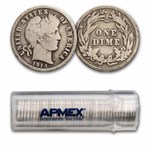 1914 Barber Dime 50-Coin Roll Avg Circ