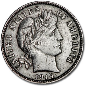 1914 Barber Dime AU (Details) 1914 Barber Dime AU (Details)