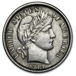 1914 Barber Dime AU