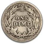 1914 Barber Dime Good/VG