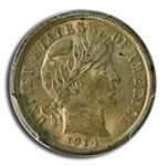 1914 Barber Dime MS-62 PCGS