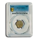 1914 Barber Dime MS-62 PCGS