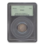 1914 Barber Dime PR-63 PCGS