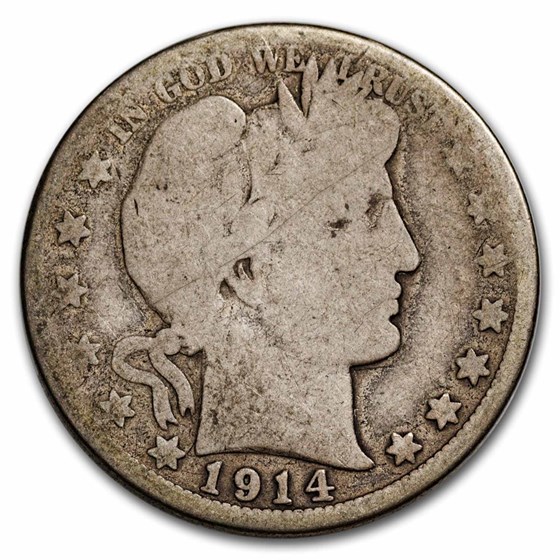 1914 Barber Half Dollar AG 1914 Barber Half Dollar AG