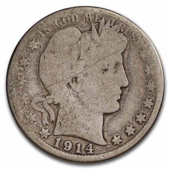1914 Barber Half Dollar AG 1914 Barber Half Dollar AG