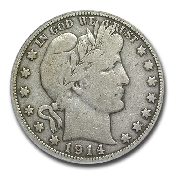 1914 Barber Half Dollar Fine-12 PCGS