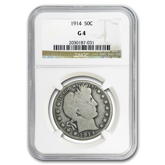 1914 Barber Half Dollar G-04 NGC 1914 Barber Half Dollar G-04 NGC