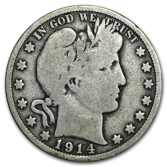 1914 Barber Half Dollar VG 1914 Barber Half Dollar VG