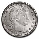 1914 Barber Quarter BU