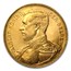 1914 Belgium Gold 20 Francs Albert I AU