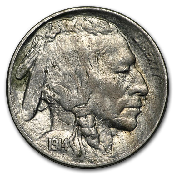 1914 Buffalo Nickel AU-58 1914 Buffalo Nickel AU-58