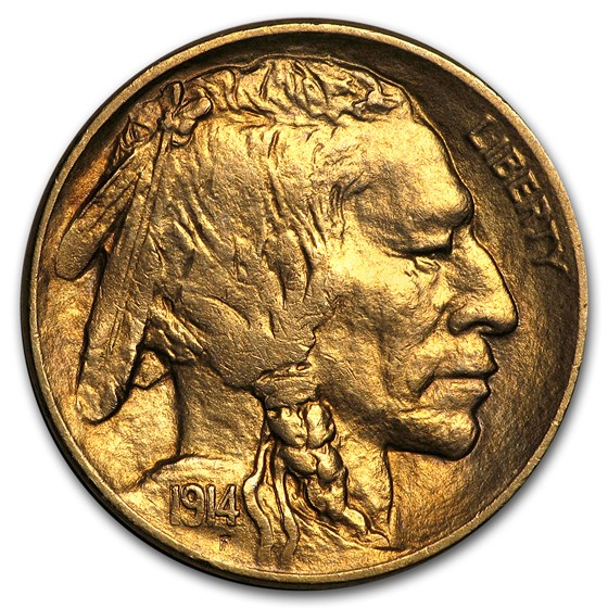 1914 Buffalo Nickel AU 1914 Buffalo Nickel AU