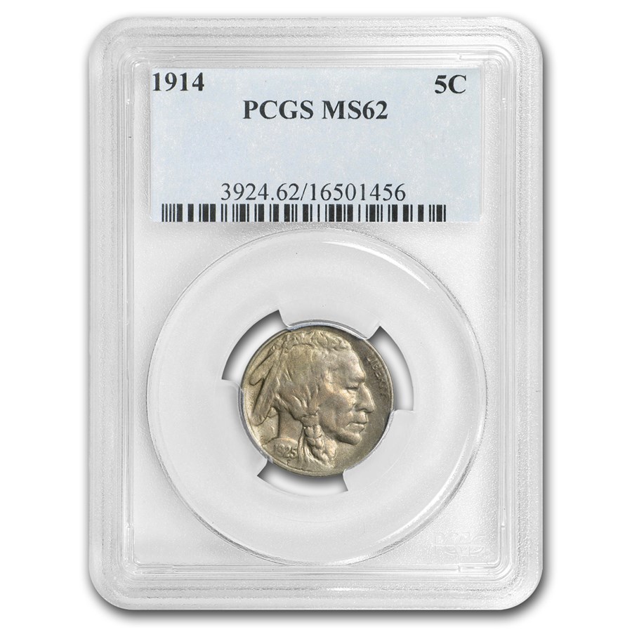 1914 Buffalo Nickel MS-62 PCGS