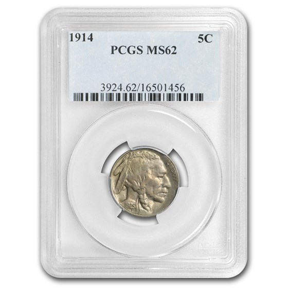 1914 Buffalo Nickel MS-62 PCGS 1914 Buffalo Nickel MS-62 PCGS