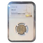 1914 Buffalo Nickel MS-63 NGC
