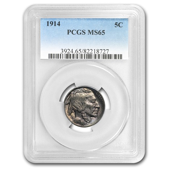 1914 Buffalo Nickel MS-65 PCGS 1914 Buffalo Nickel MS-65 PCGS