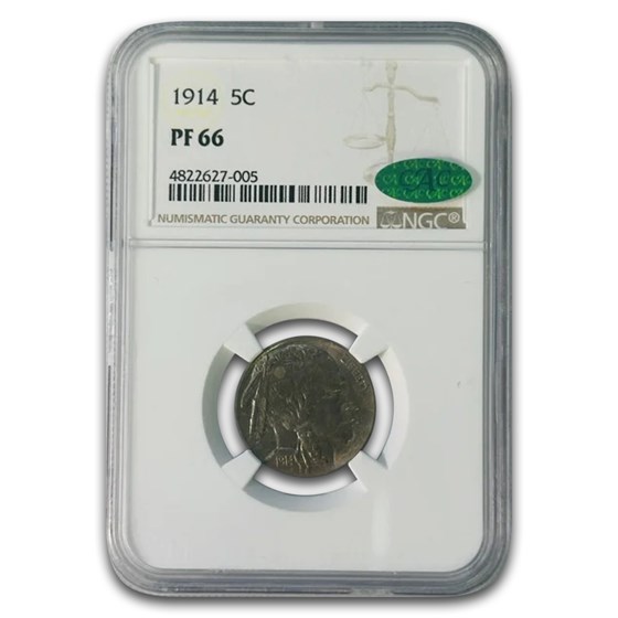 1914 Buffalo Nickel PF-66 NGC CAC