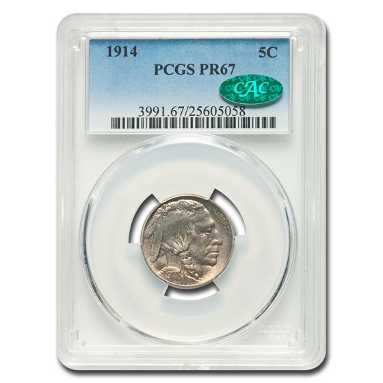 1914 Buffalo Nickel PR-67 PCGS CAC 1914 Buffalo Nickel PR-67 PCGS CAC
