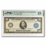 1914 (C-Philadelphia) $20 FRN VF-25 PMG (Fr#975)