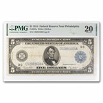 1914 (C -Philadelphia) $5.00 FRN VF-20 PMG (Fr#855A)