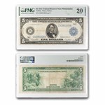 1914 (C -Philadelphia) $5.00 FRN VF-20 PMG (Fr#855A)
