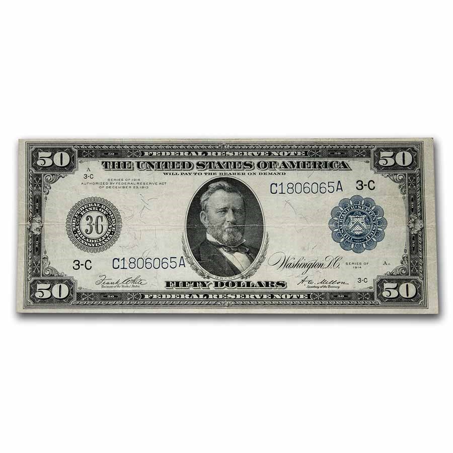 1914 (C-Philadelphia) $50 FRN VF (Fr#1035)