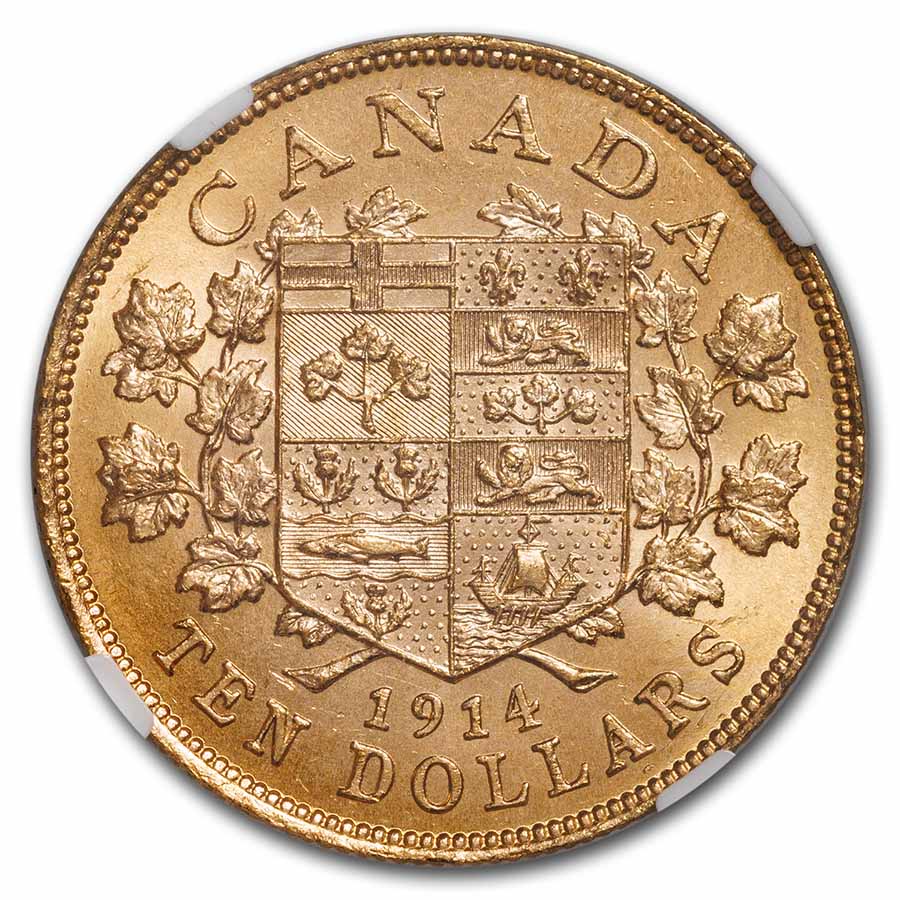1914 Canada Gold $10 MS-64 NGC (Bank of Canada Hoard) | eBay