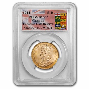Buy 1914 Canadian Gold Reserve $10 MS-63 | APMEX
