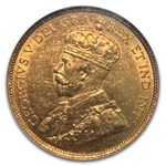 1914 Canada Gold $5 AU-58 NGC