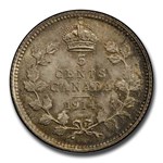 1914 Canada Silver 5 Cents George V MS-66 PCGS