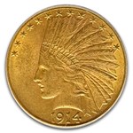 1914-D $10 Indian Gold Eagle MS-62 PCGS