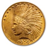 1914-D $10 Indian Gold Eagle MS-63 PCGS