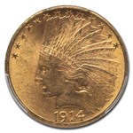 1914-D $10 Indian Gold Eagle MS-64 PCGS