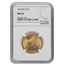 1914-D $10 Indian Gold Eagle MS-65 NGC