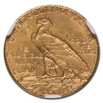 1914-D $2.50 Indian Gold Quarter Eagle AU-58 NGC