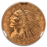 1914-D $2.50 Indian Gold Quarter Eagle MS-61 NGC