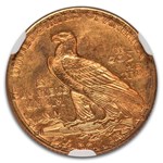 1914-D $2.50 Indian Gold Quarter Eagle MS-61 NGC