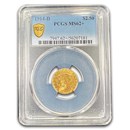 1914-D $2.50 Indian Gold Quarter Eagle MS-62+ PCGS