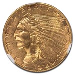 1914-D $2.50 Indian Gold Quarter Eagle MS-63 NGC
