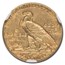 1914-D $2.50 Indian Gold Quarter Eagle MS-63 NGC