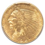 1914-D $2.50 Indian Gold Quarter Eagle MS-63 PCGS