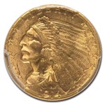 1914-D $2.50 Indian Gold Quarter Eagle MS-64 PCGS